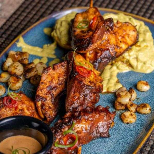 Pulpo en Salsa Anticuchera